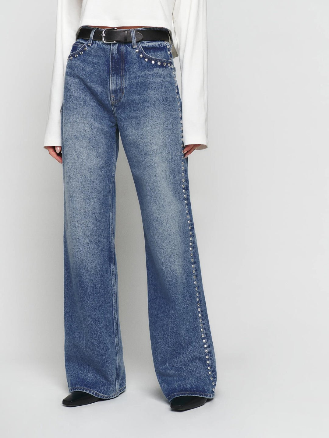Calima | Weite Hoch taillierte Jeans - Finezo.de