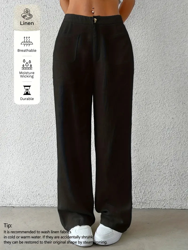 Evana | Atmungsaktive Leinenhose