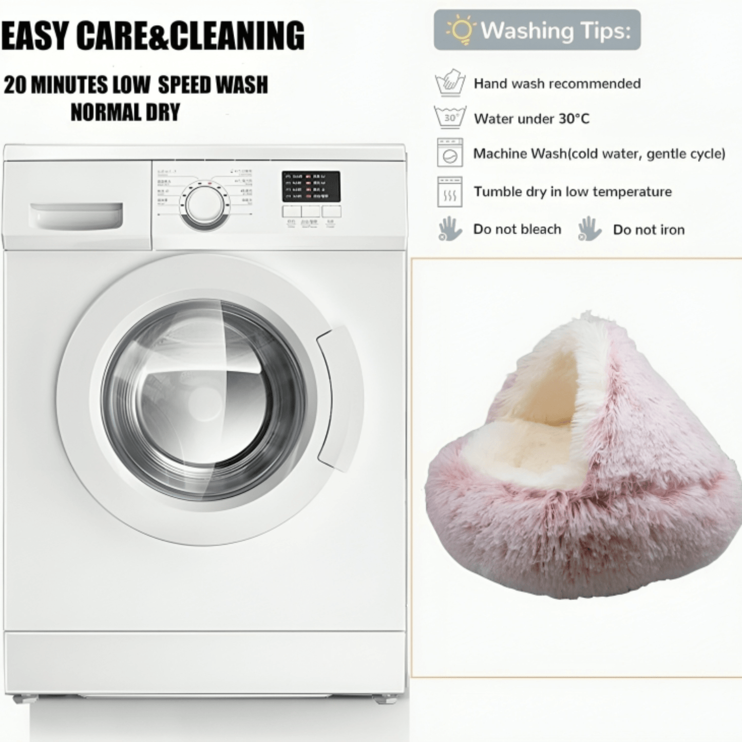 SoftSnugg™ | Haustier Plüsch Schlafhöhle | 50% RABATT - Finezo.de