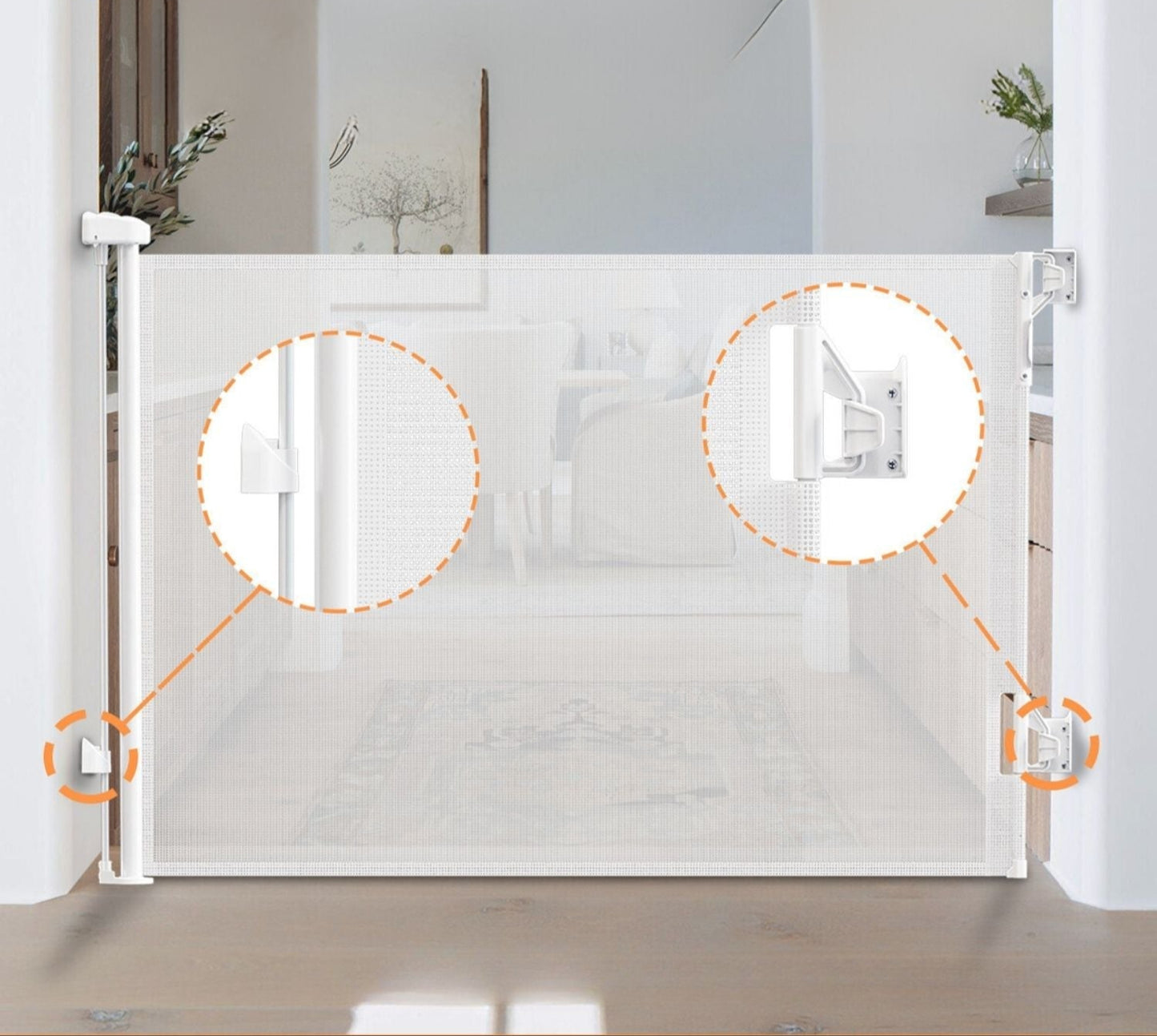 BabyGate™ | Zusammenklappbares Tor | Verstellbares Treppenschutzgitter - Finezo.de