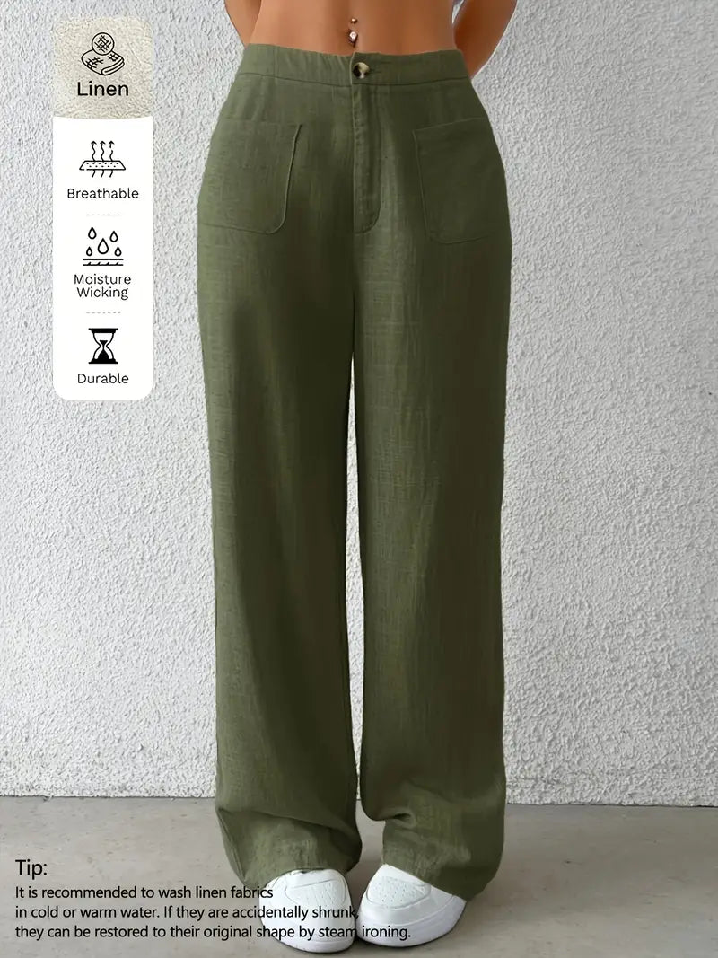 Evana | Atmungsaktive Leinenhose