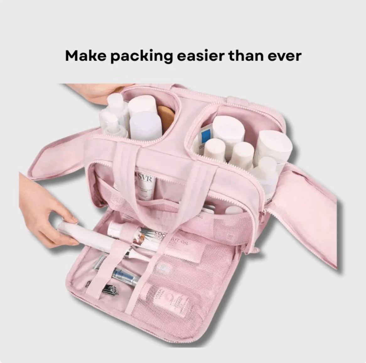 Reisefreundliche Kosmetiktasche