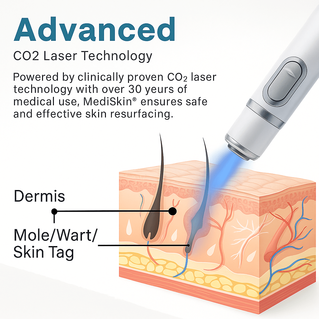 Hautfreundlicher Laserstift