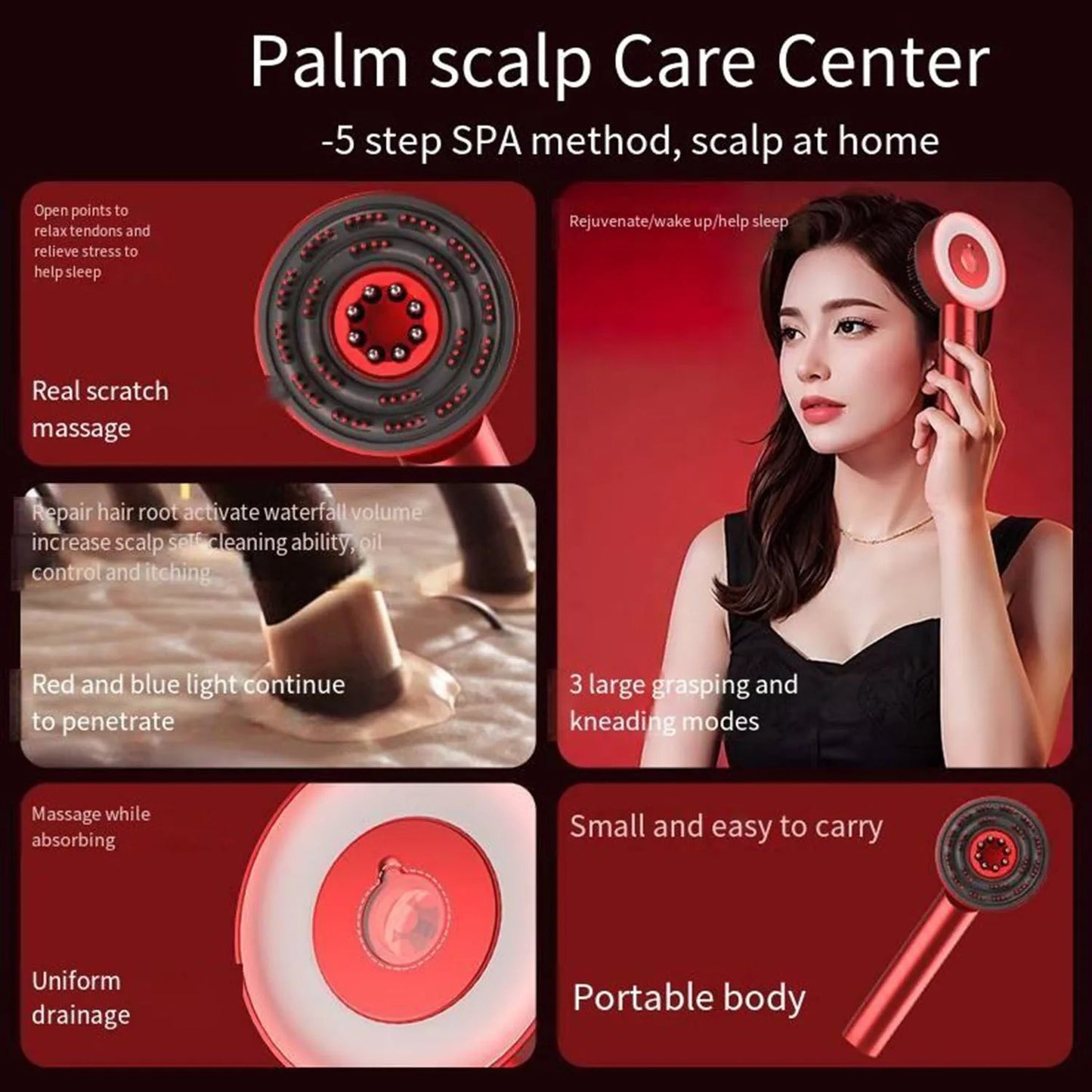 Sensa Scalp™ | Multifunktionaler Kopfhautmassagegerät