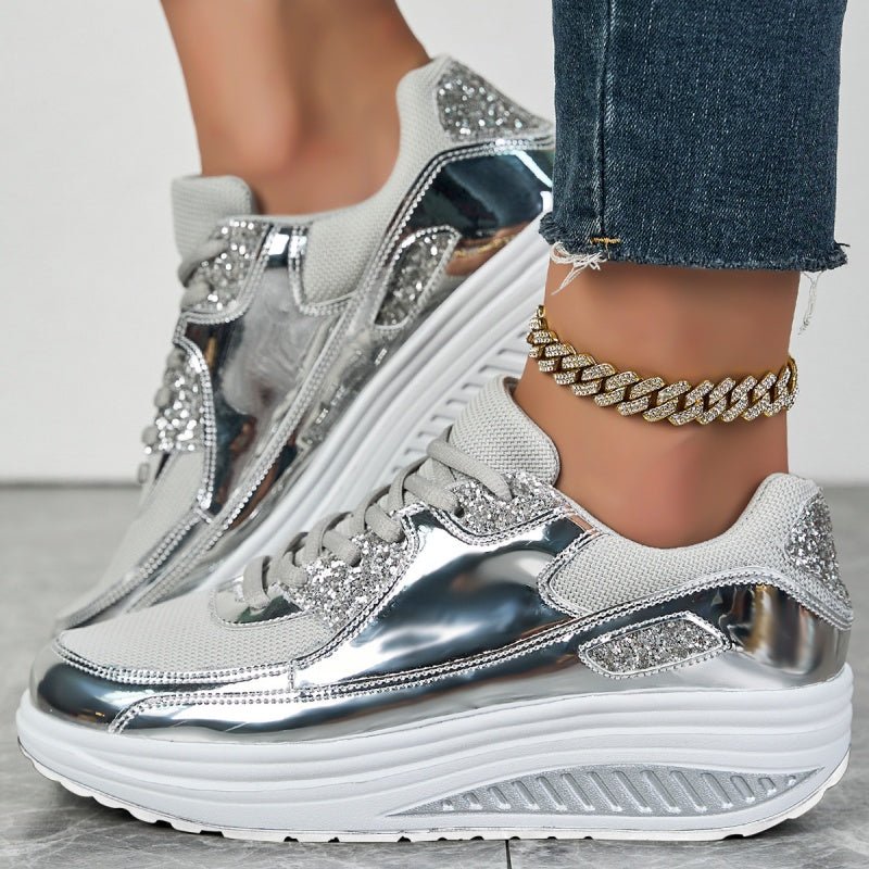 Skylar™ | Damen Trendy Lässige Funkelnde Stil Flache Sportschuhe | 50% RABATT - Finezo.de