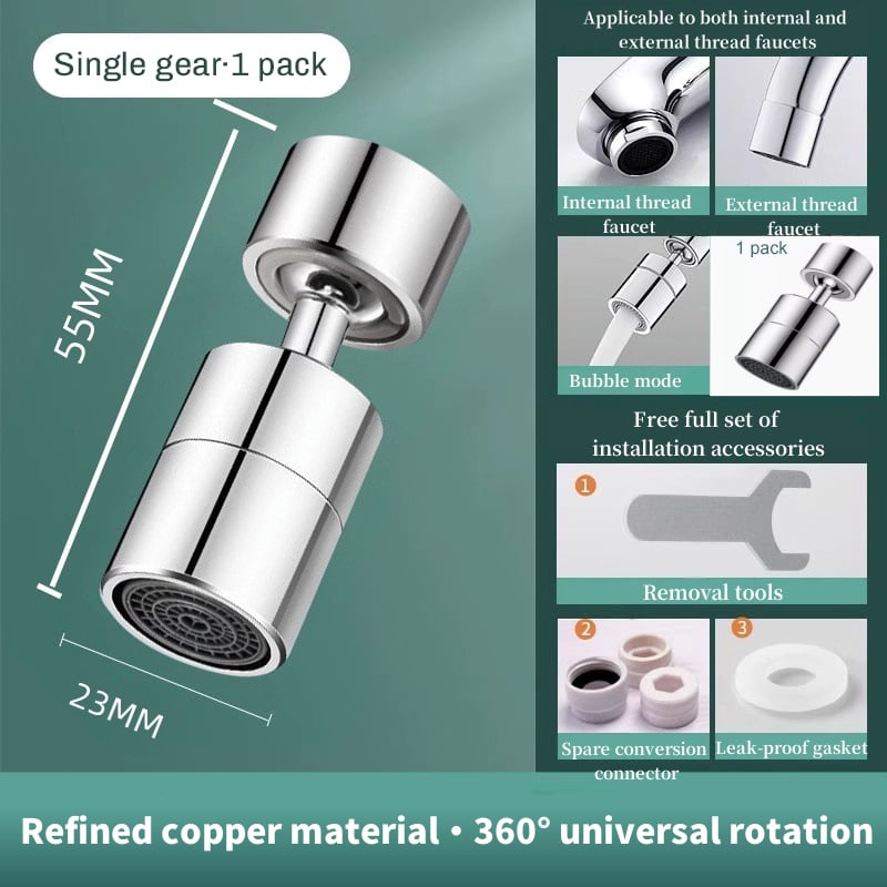 Flextap™ | Küchenwaschtischarmatur universell spritzwassergeschützt Waschartefakt Universalkombination - Finezo.de