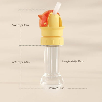 EasySip™ | Wiederverwendbare Kinder - Trinkwasserflasche mit Strohhalm | 1+1 GRATIS - Finezo.de