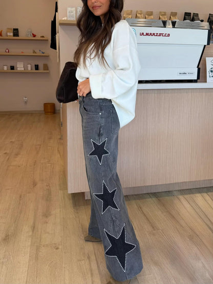 Finezo - Lässige Star Straight Jeans