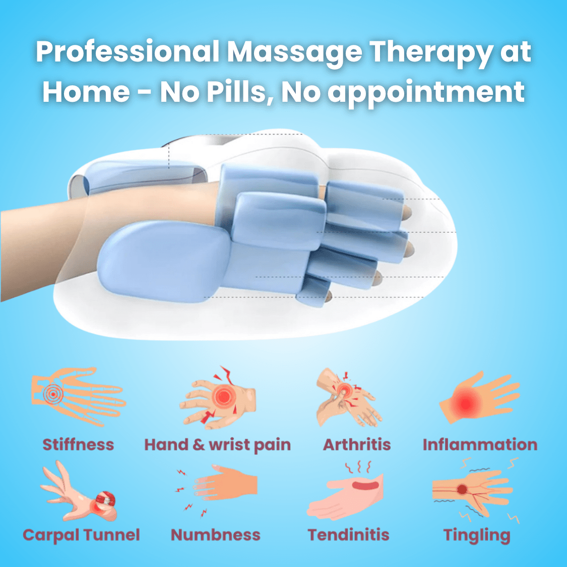 Handmassagegerät für Arthritis, Karpaltunnelsyndrom und Gelenkschmerzen - Finezo.de