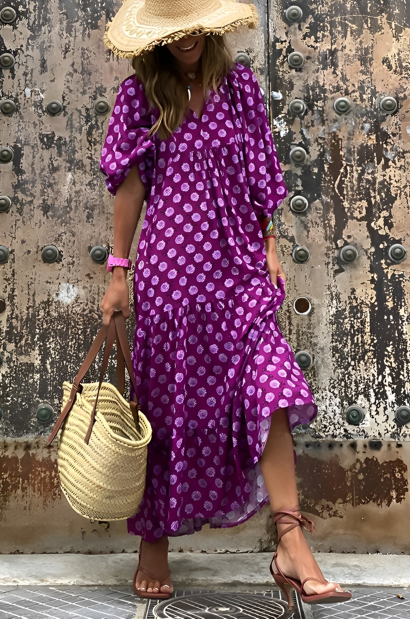 Amy™ | Casual Boho Bedrukte Maxi Jurk | 50% RABATT - Finezo.de