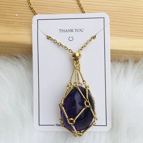 Gemlange™ | Verstelbare Kristallen Stenen Houder Ketting - Finezo.de