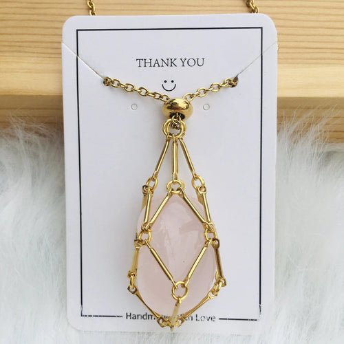 Gemlange™ | Verstelbare Kristallen Stenen Houder Ketting - Finezo.de