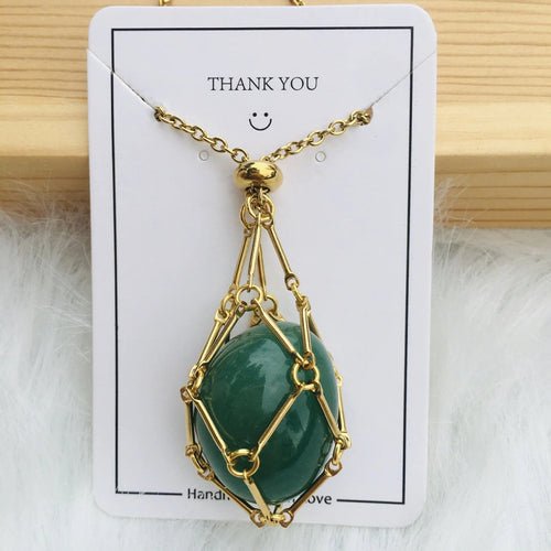 Gemlange™ | Verstelbare Kristallen Stenen Houder Ketting - Finezo.de
