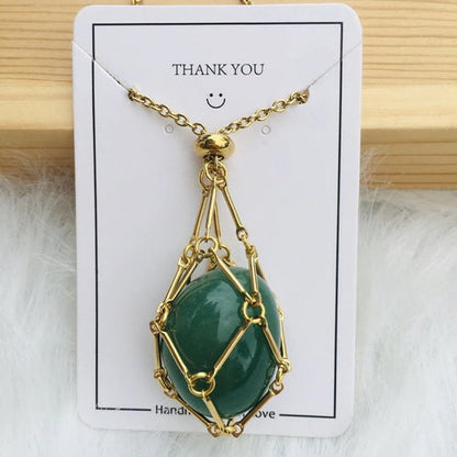 Gemlange™ | Verstelbare Kristallen Stenen Houder Ketting - Finezo.de