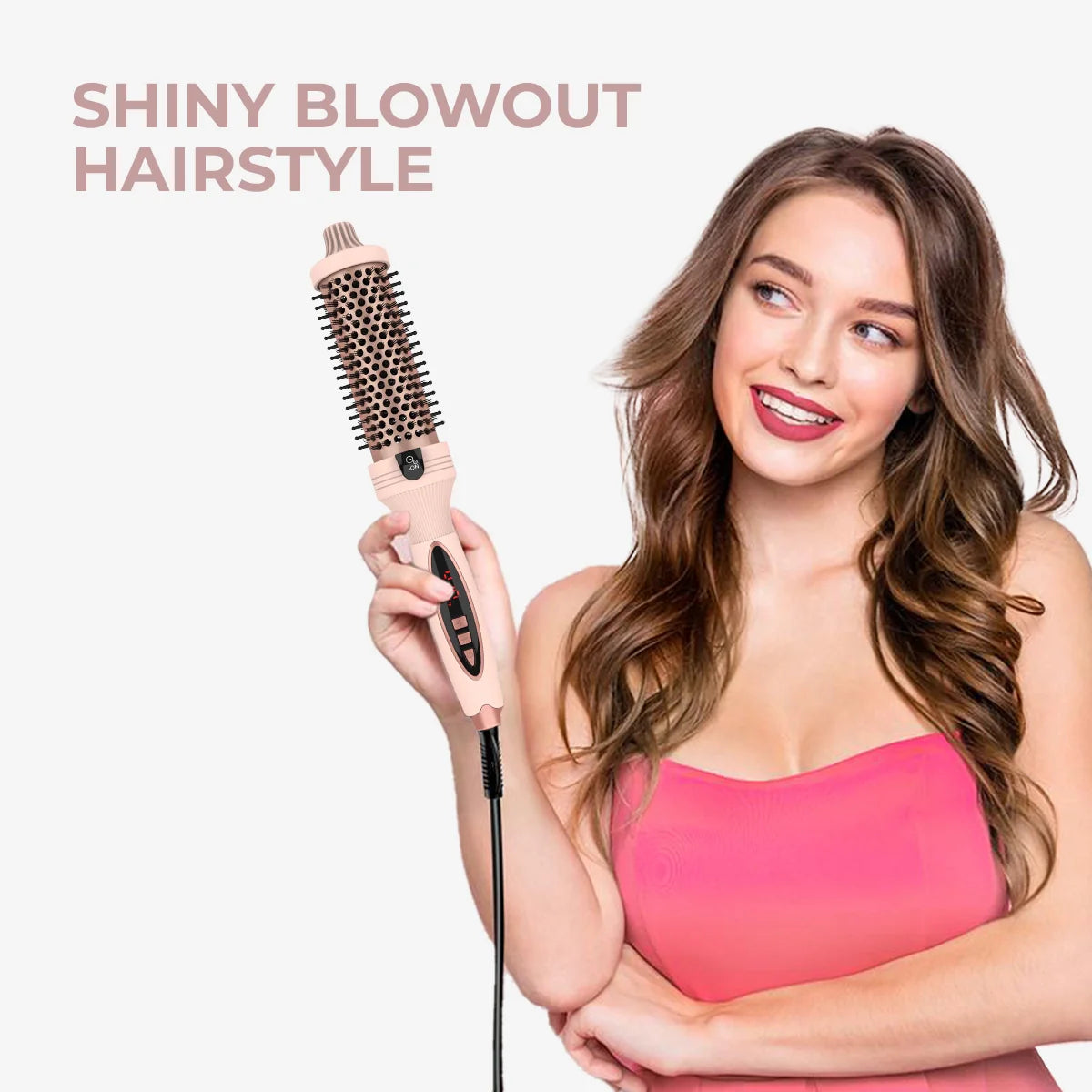 GlamAir™ | 3-in-1 Pro Negative Ion Zwei PTC Heizdecken Wärmbürste