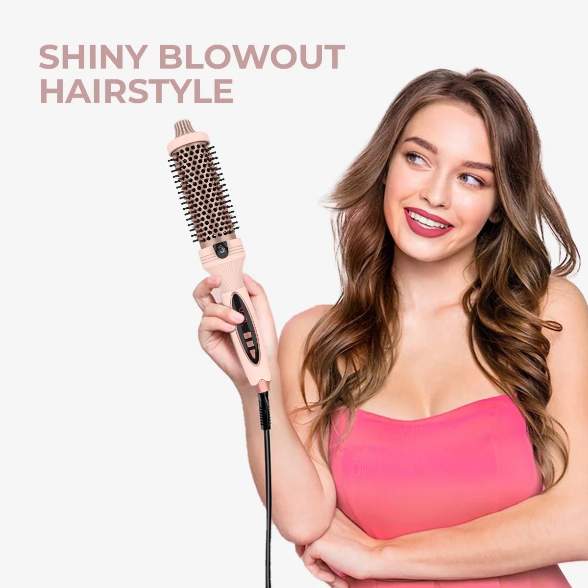 GlamAir™ | 3 - in - 1 Pro Negative Ion Zwei PTC Heizdecken Wärmbürste - Finezo.de