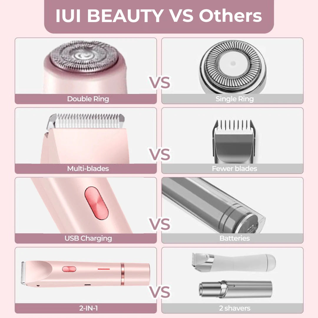 Nuvé™ | 2 in 1 Schmerzfreier Bikini- und Gesichts-Haartrimmer