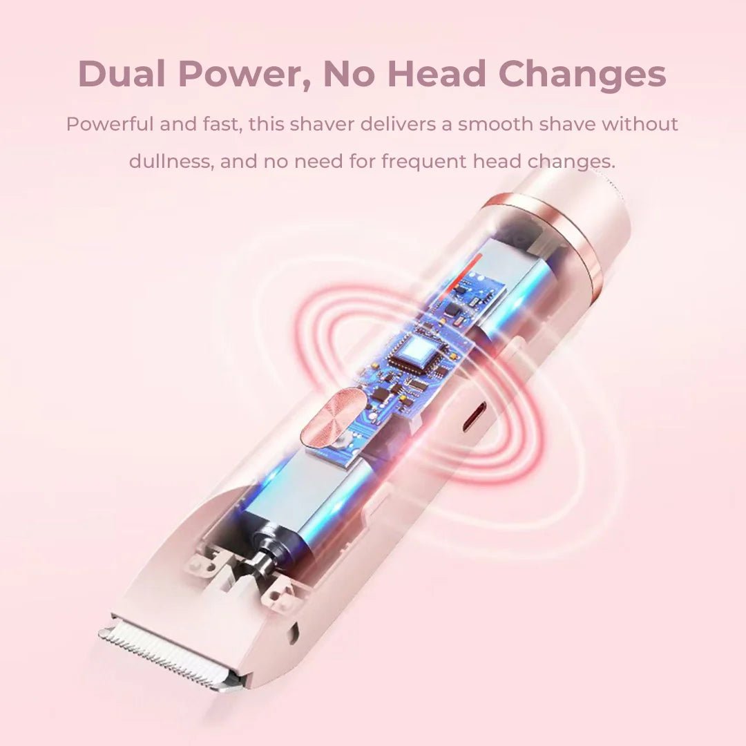 Nuvé™ | 2 in 1 Schmerzfreier Bikini - und Gesichts - Haartrimmer - Finezo.de