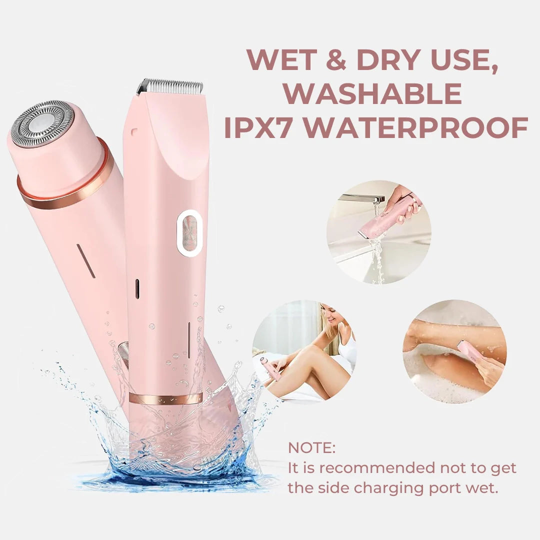 Nuvé™ | 2 in 1 Schmerzfreier Bikini- und Gesichts-Haartrimmer