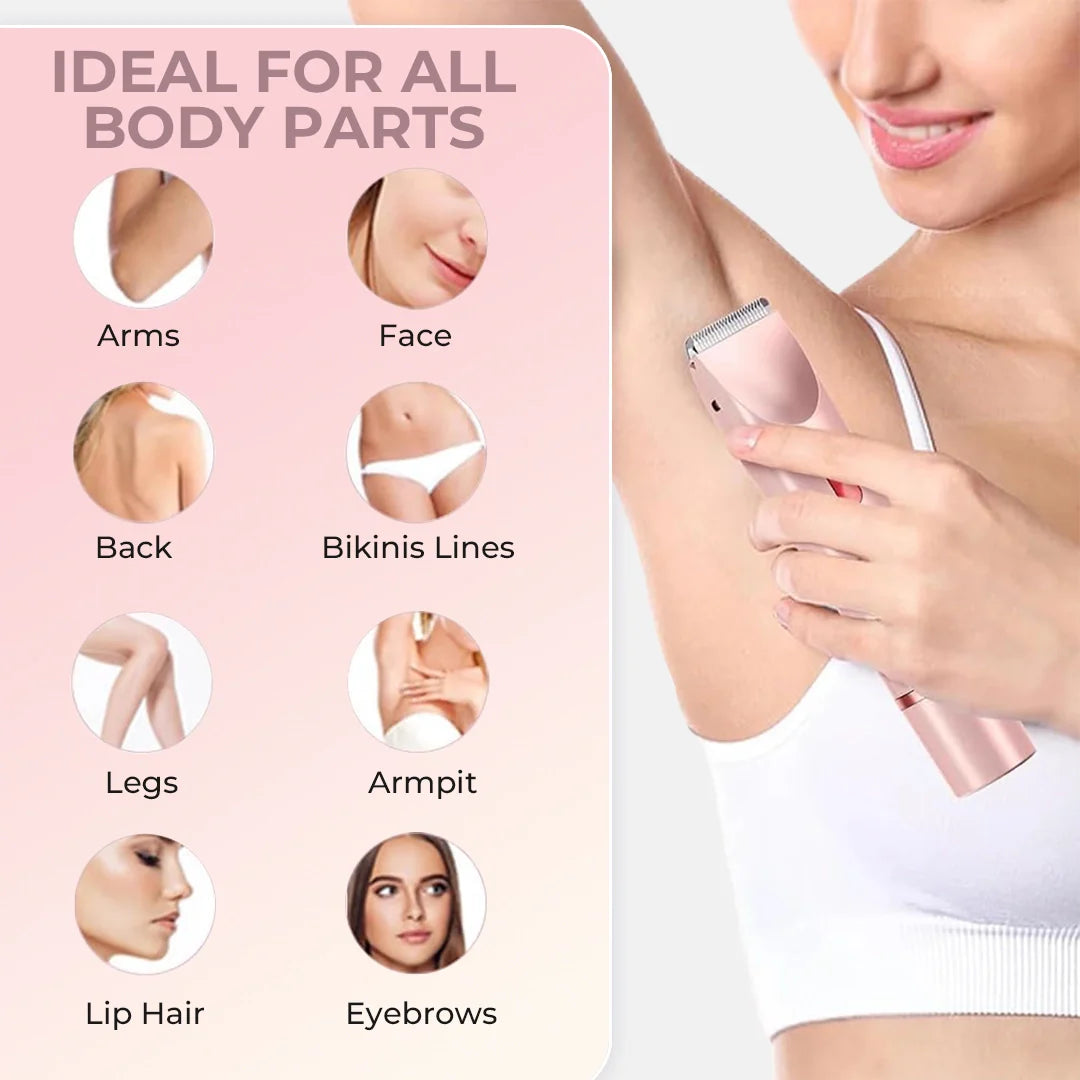 Nuvé™ | 2 in 1 Schmerzfreier Bikini- und Gesichts-Haartrimmer