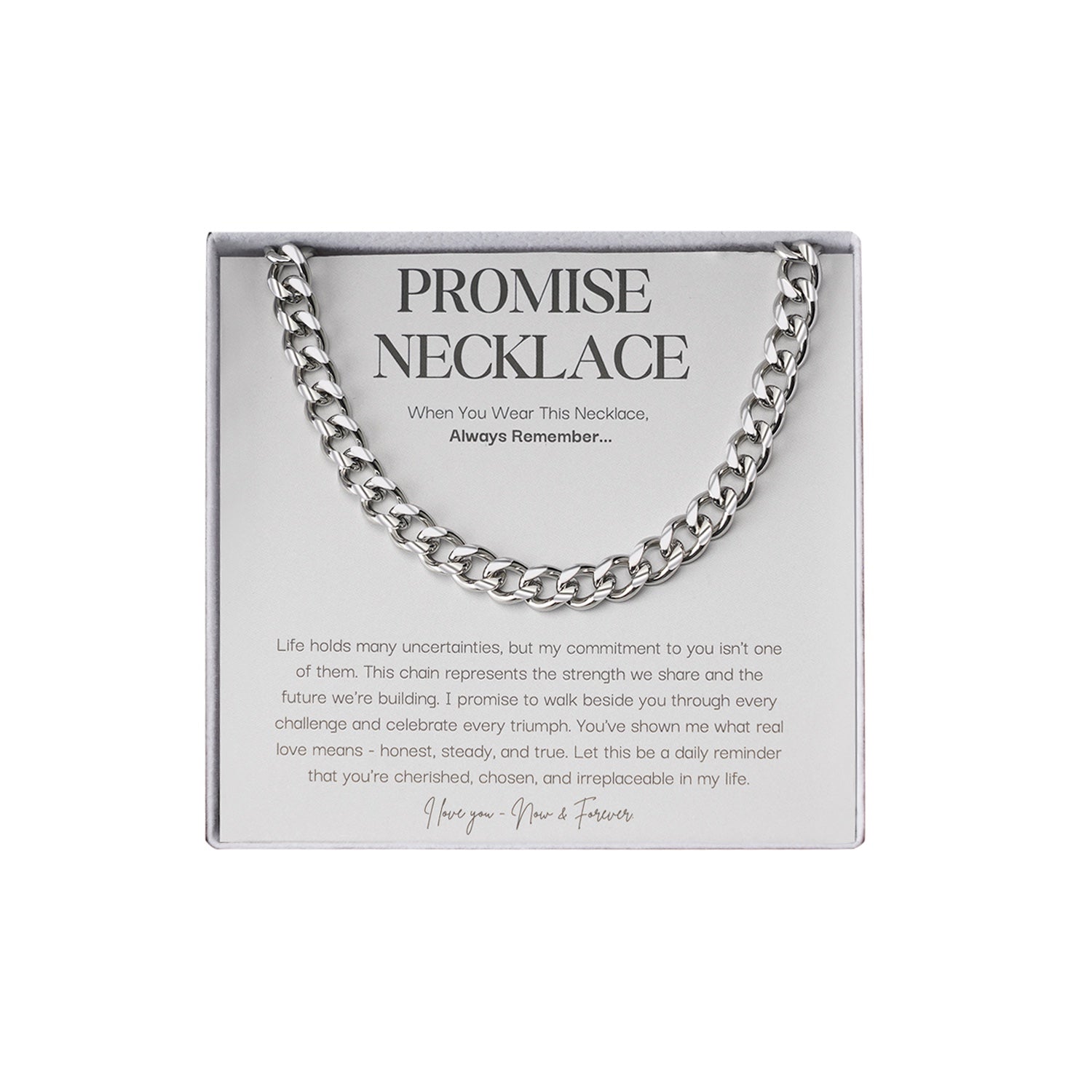 Prom™ | Silberne Versprechen Halskette