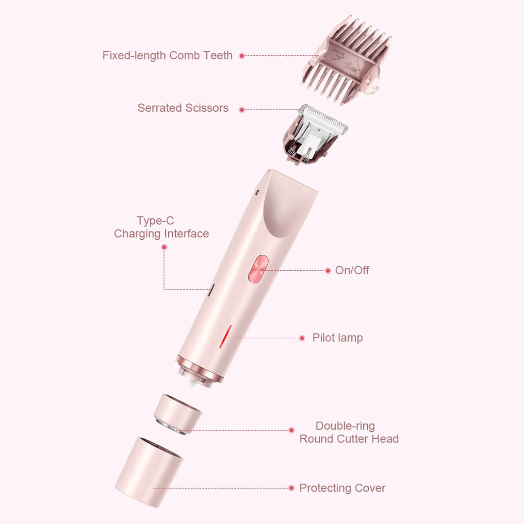 Nuvé™ | 2 in 1 Schmerzfreier Bikini- und Gesichts-Haartrimmer