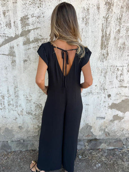 Amara™ | Maxikleid mit Leopardenmuster und V - Ausschnitt mit Vordertaschen | 50% RABATT - Finezo.de