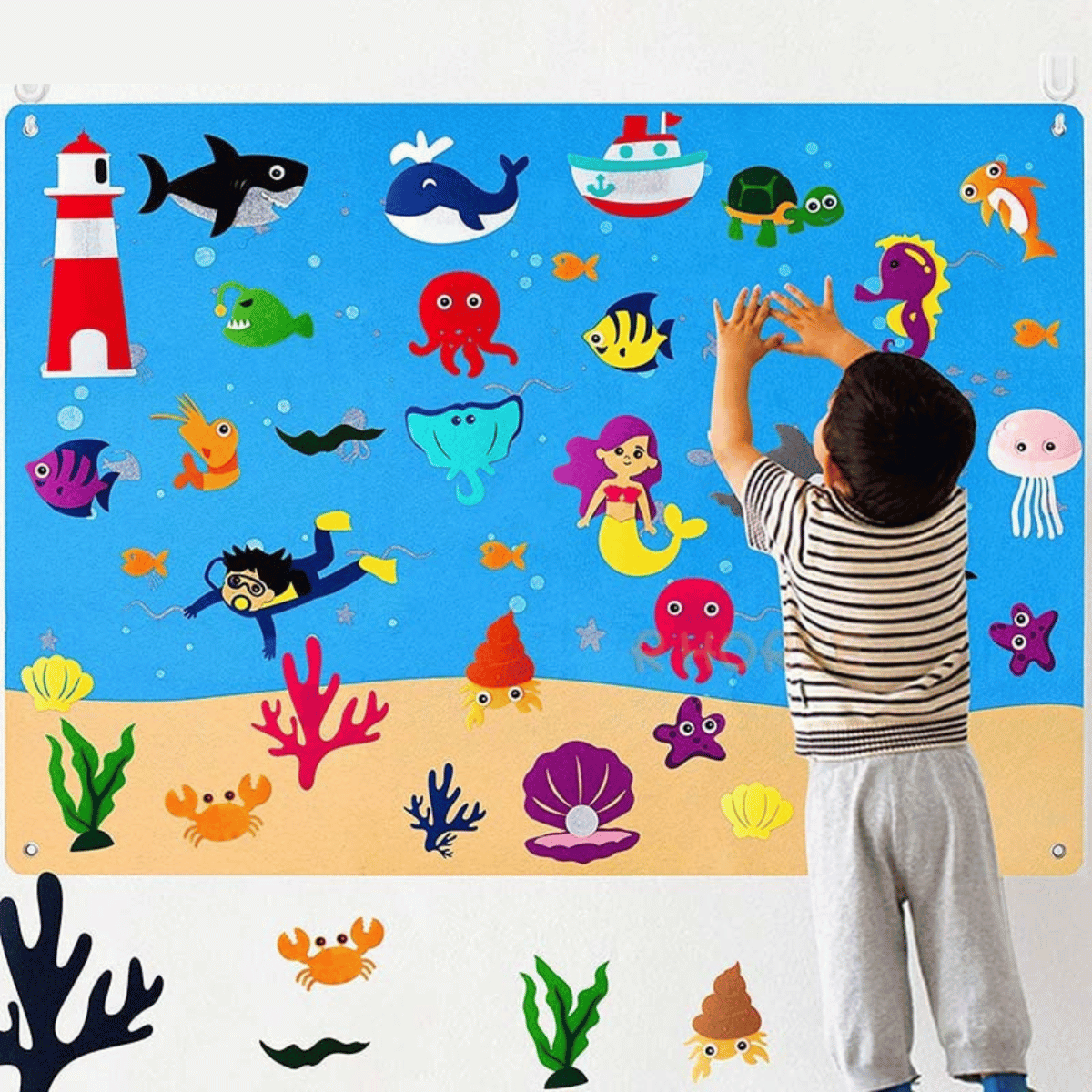 KidBoard™ | Endloses Entdecken und Spielen! - Filzbrett | 50% RABATt - Finezo.de
