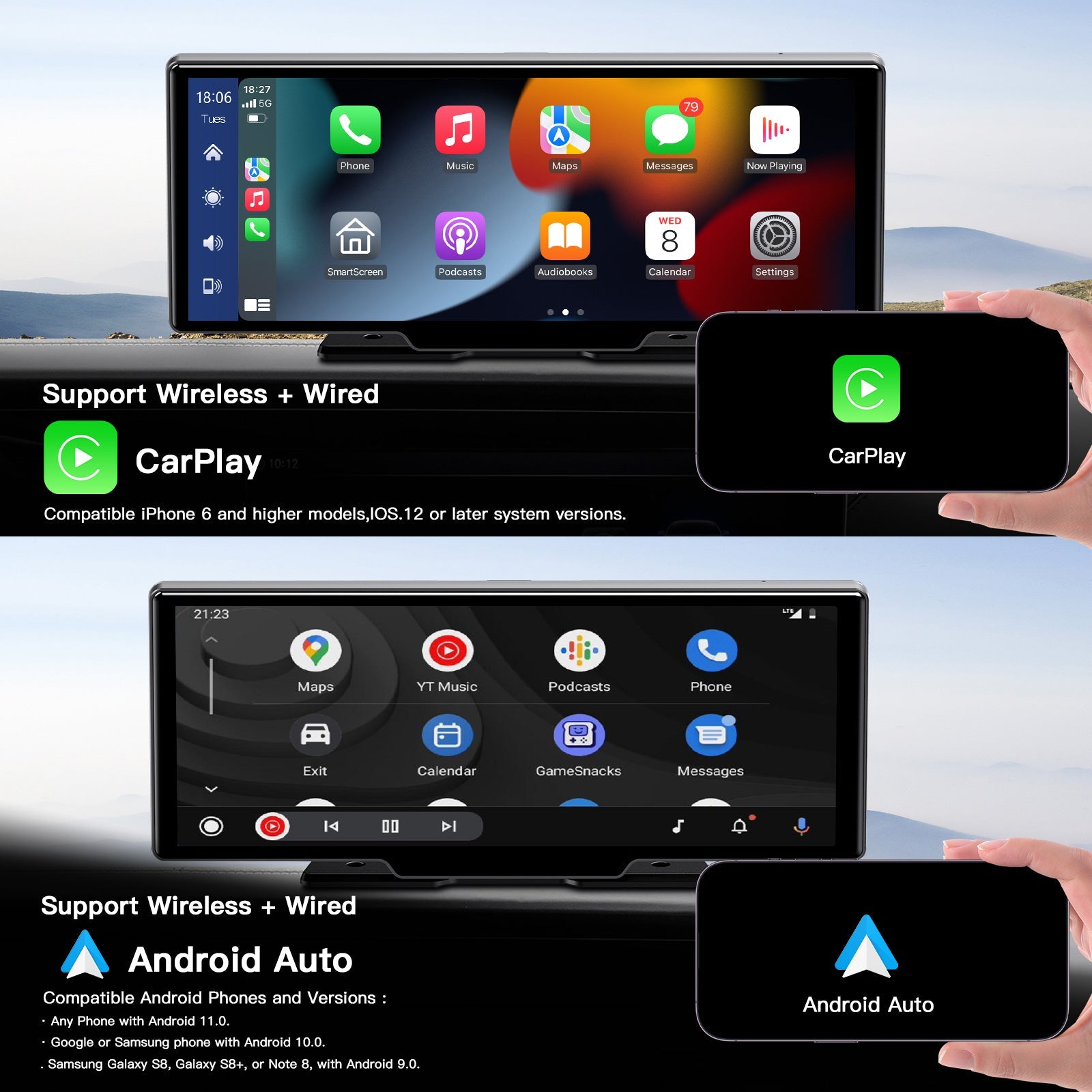 Visionplay™ | 10,25 Zoll IPS CarPlay & Android Auto Touchscreen | 50% RABATT - Finezo.de