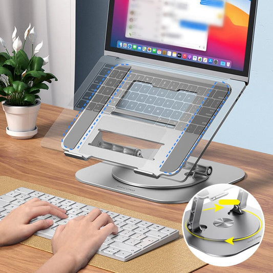 Flexistand™ | Verbessere Deinen Arbeitsplatz mit dem 360° drehbaren Laptop - und Tablet - Ständer | 50% RABATT - Finezo.de