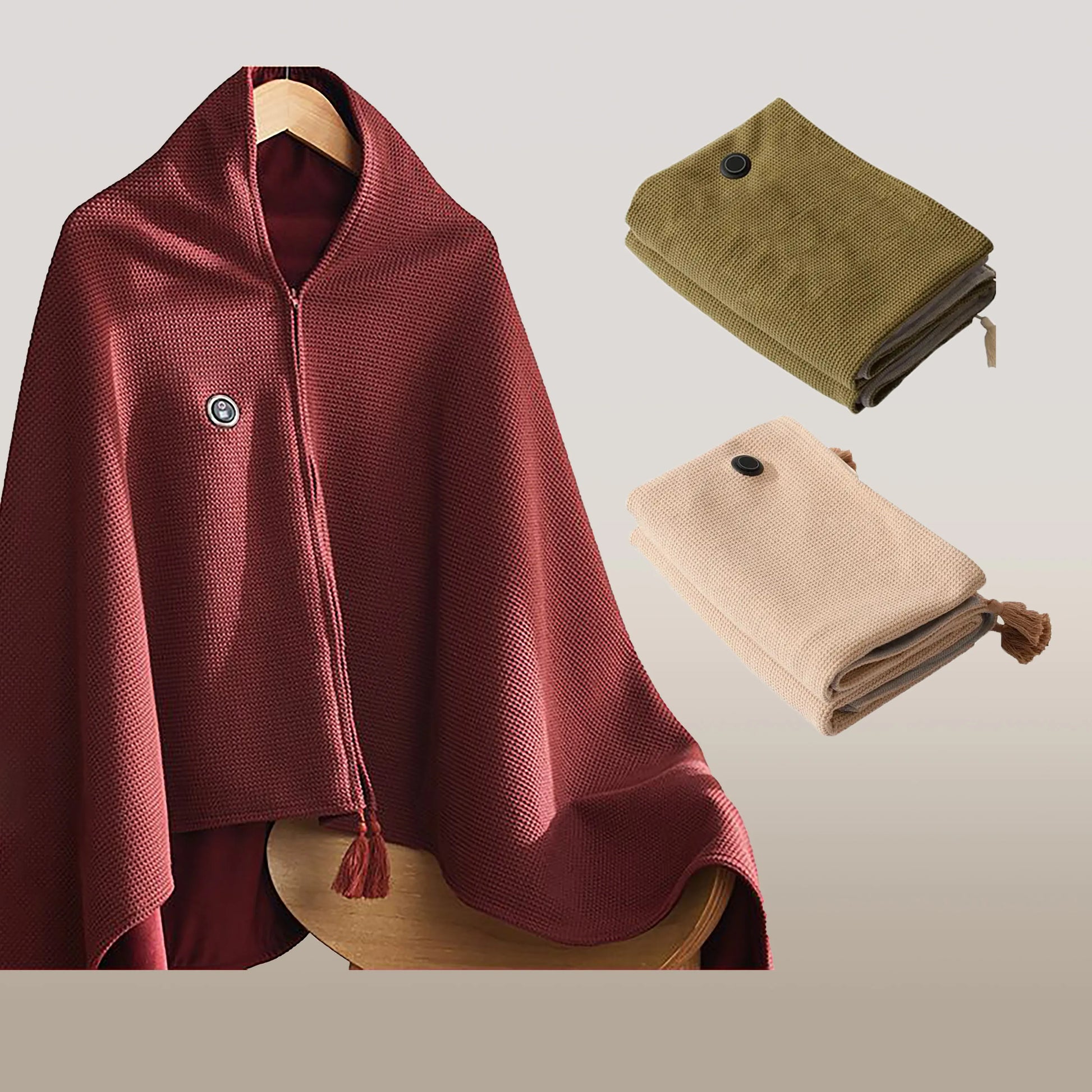 HeatWrap™ | Tragbarer USB beheizter Schal Decke | 50% RABATT - Finezo.de