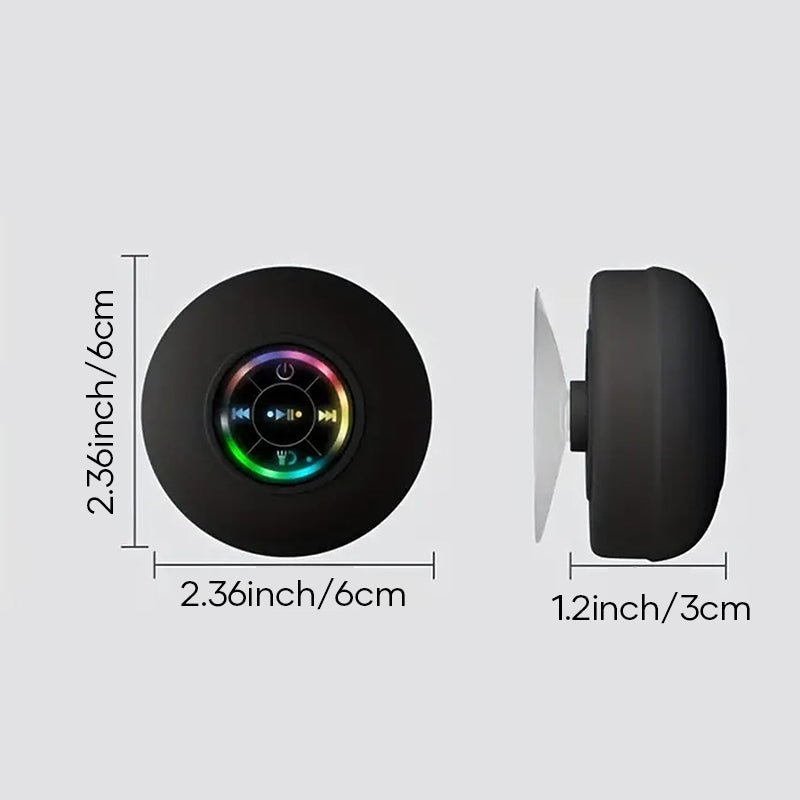ShowePro™ | Mini Bluetooth - Duschlautsprecher mit LED - Licht - Finezo.de