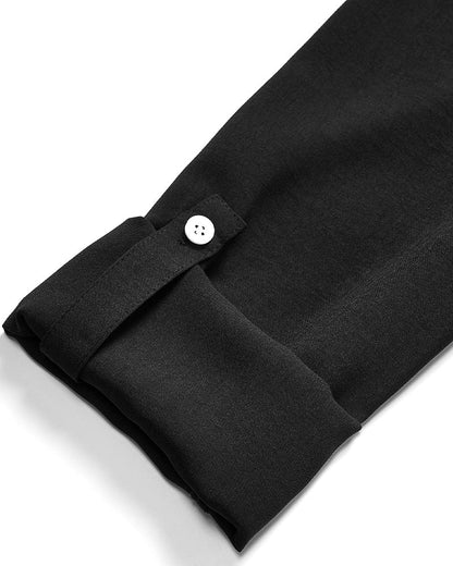 Aria™ | Baumwollbluse mit V - Ausschnitt und Pailletten - Finezo.de