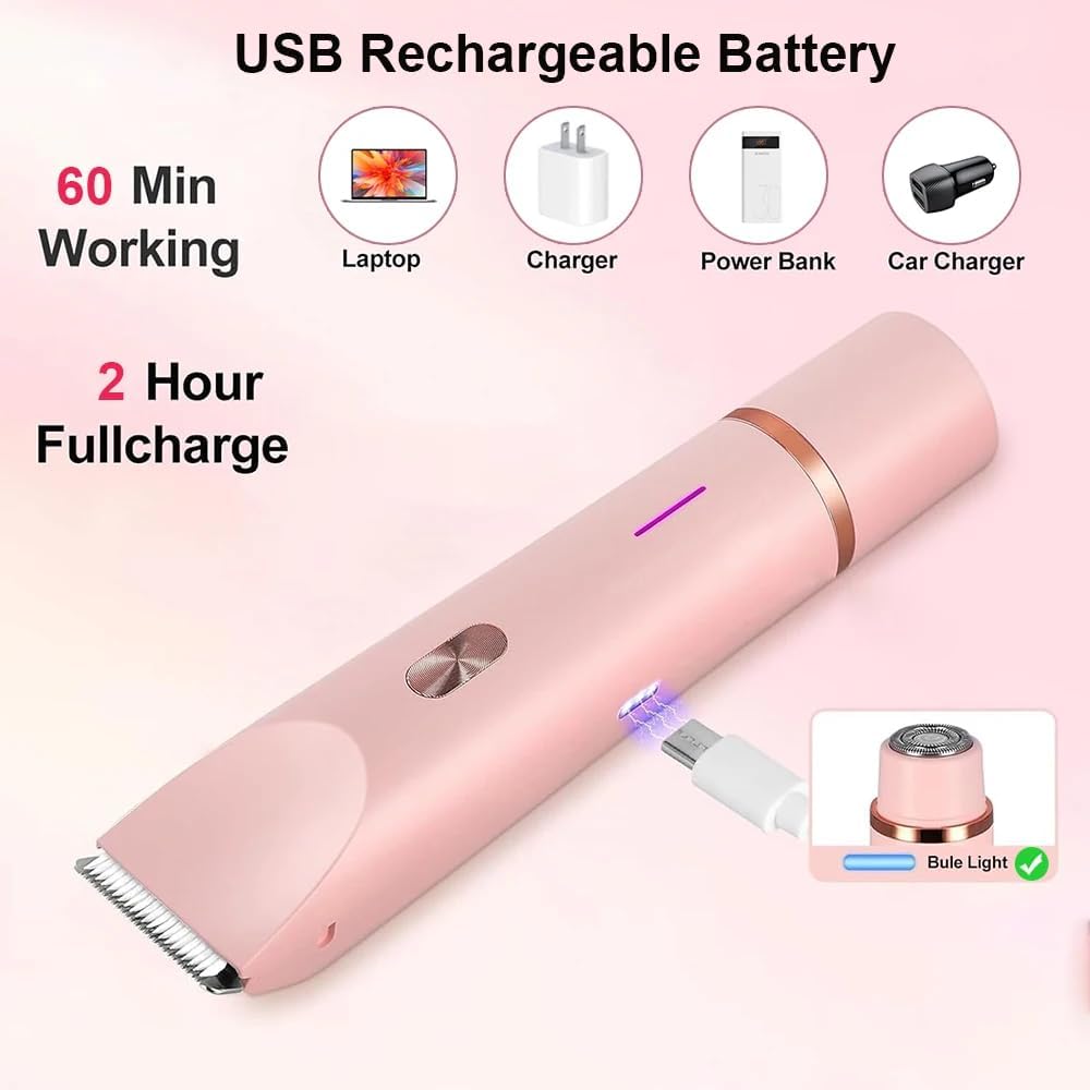 Nuvé™ | 2 in 1 Schmerzfreier Bikini- und Gesichts-Haartrimmer