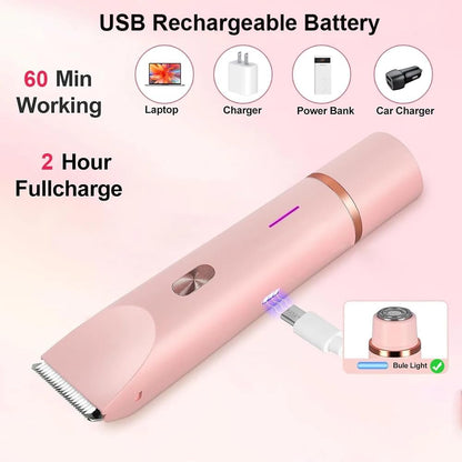 Nuvé™ | 2 in 1 Schmerzfreier Bikini - und Gesichts - Haartrimmer - Finezo.de