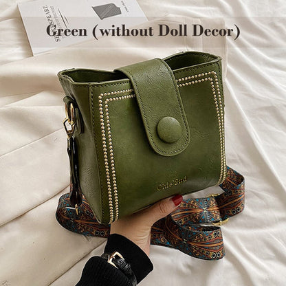 Rosa™ | Vintage Fashion Bag with Adjustable Wider Shoulder Strap | 505 RABATT - Finezo.de