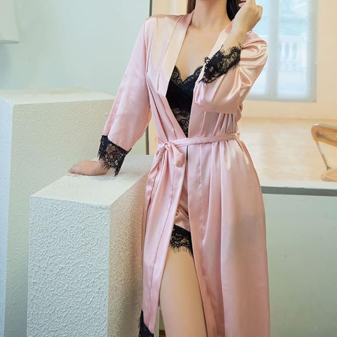 Finezo - Satinpyjama - Set - Finezo.de
