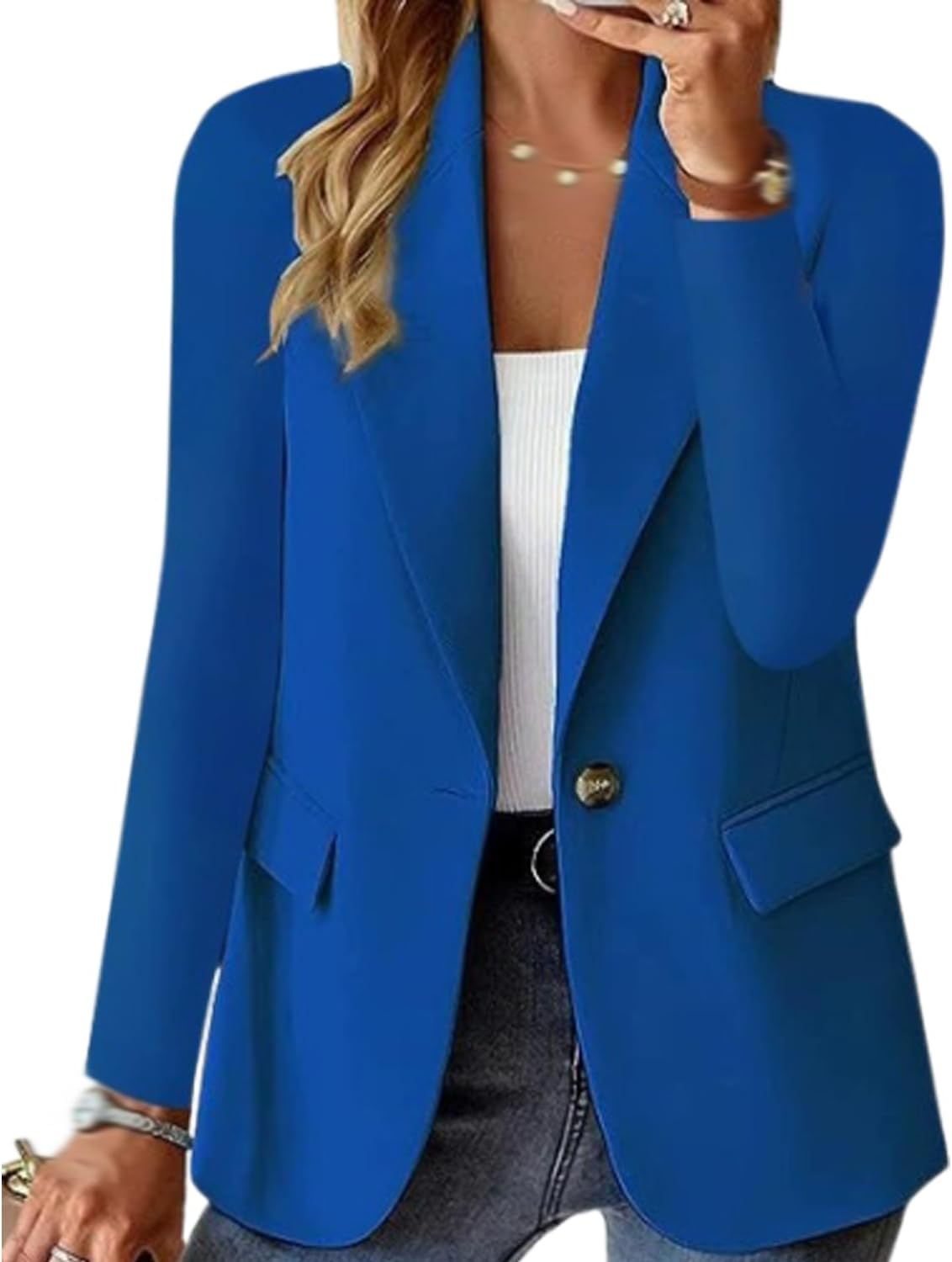 Damen - Blazer mit Kragen - Finezo.de