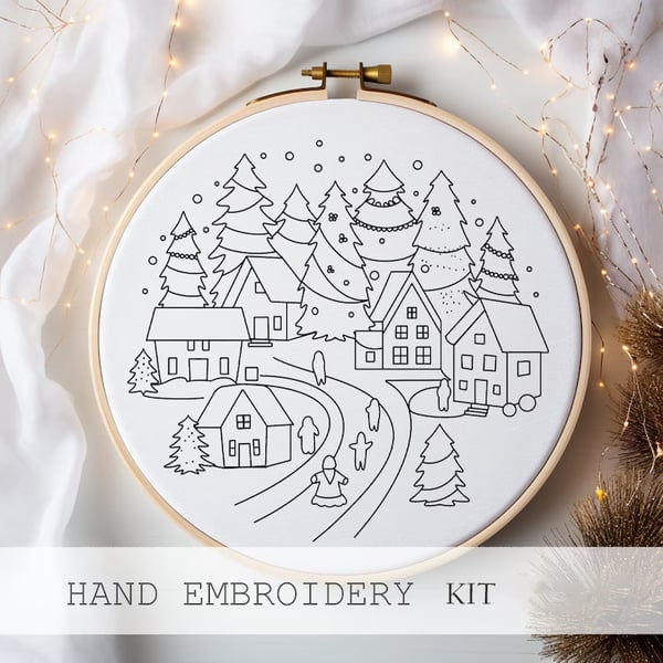 MerryStitch™ | Handgemaakte Weihnachts - Stickset für Anfänger - Finezo.de