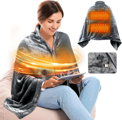 HeatWrap™ | Tragbarer USB beheizter Schal Decke | 50% RABATT - Finezo.de