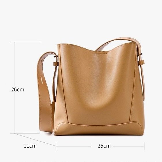 Finezo - Damen Leder - Umhängetasche im Oversized Bucket - Design - Finezo.de