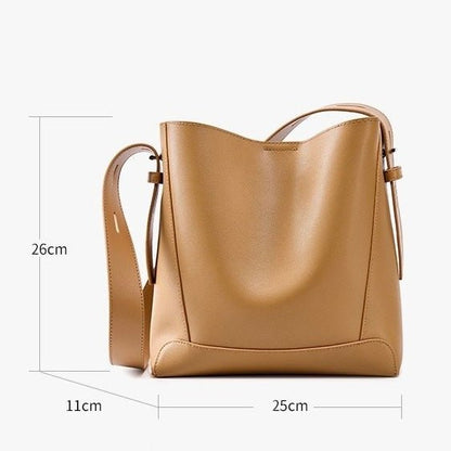 Finezo - Damen Leder - Umhängetasche im Oversized Bucket - Design - Finezo.de