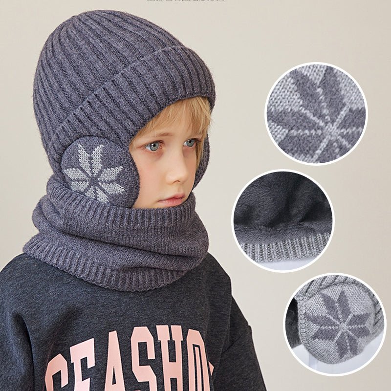 SnugCap™ | Kinderwinterfleece Schalanzug - Finezo.de