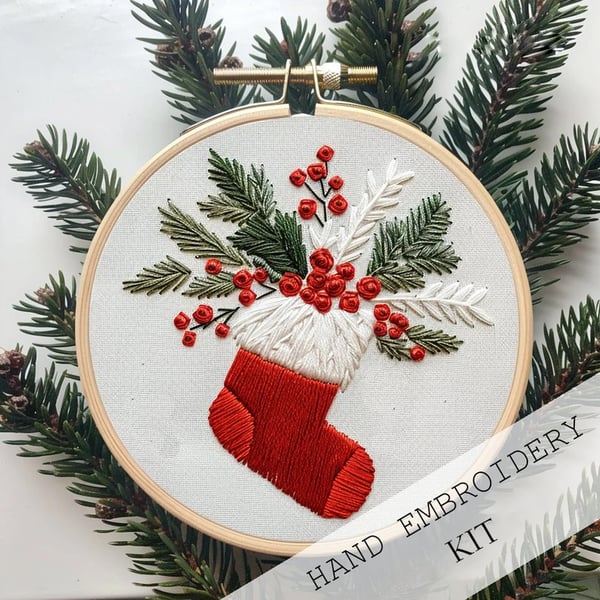 MerryStitch™ | Handgemaakte Weihnachts - Stickset für Anfänger - Finezo.de