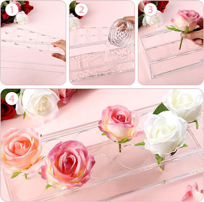 Leavess™ | Klare Blumenvase aus Acryl | 50% RABATT - Finezo.de