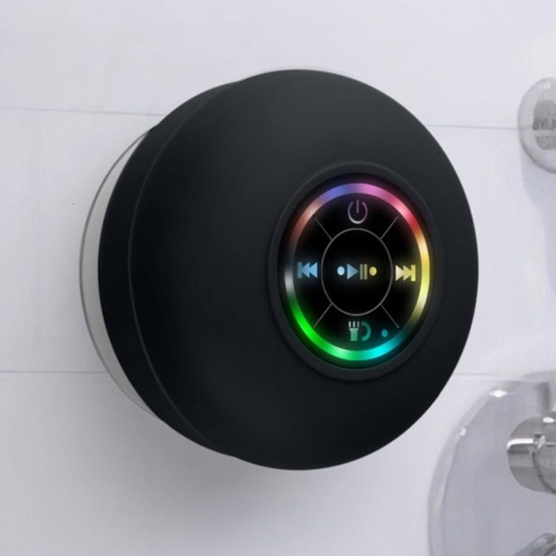 ShowePro™ | Mini Bluetooth - Duschlautsprecher mit LED - Licht - Finezo.de