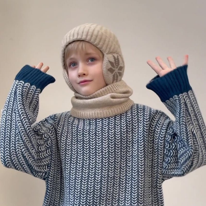 SnugCap™ | Kinderwinterfleece Schalanzug - Finezo.de