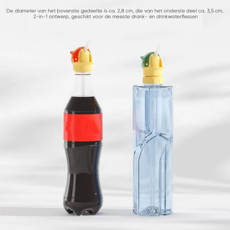 EasySip™ | Wiederverwendbare Kinder - Trinkwasserflasche mit Strohhalm | 1+1 GRATIS - Finezo.de