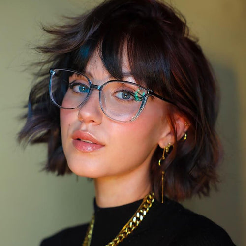 Damen tragbare modische Lesebrille mit Blaulichtfilter - Finezo.de