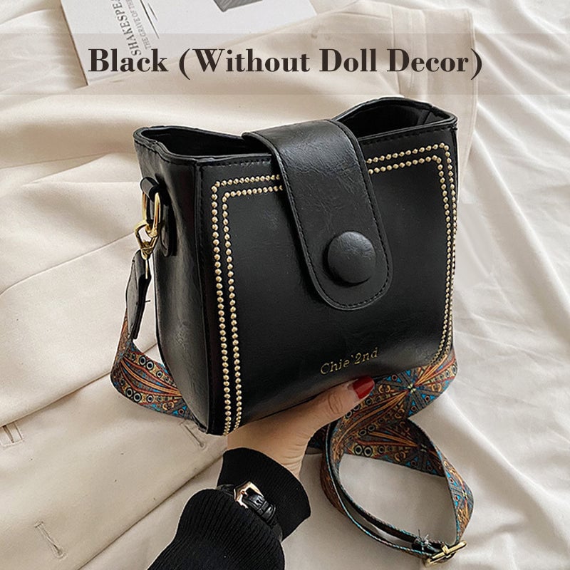Rosa™ | Vintage Fashion Bag with Adjustable Wider Shoulder Strap | 505 RABATT